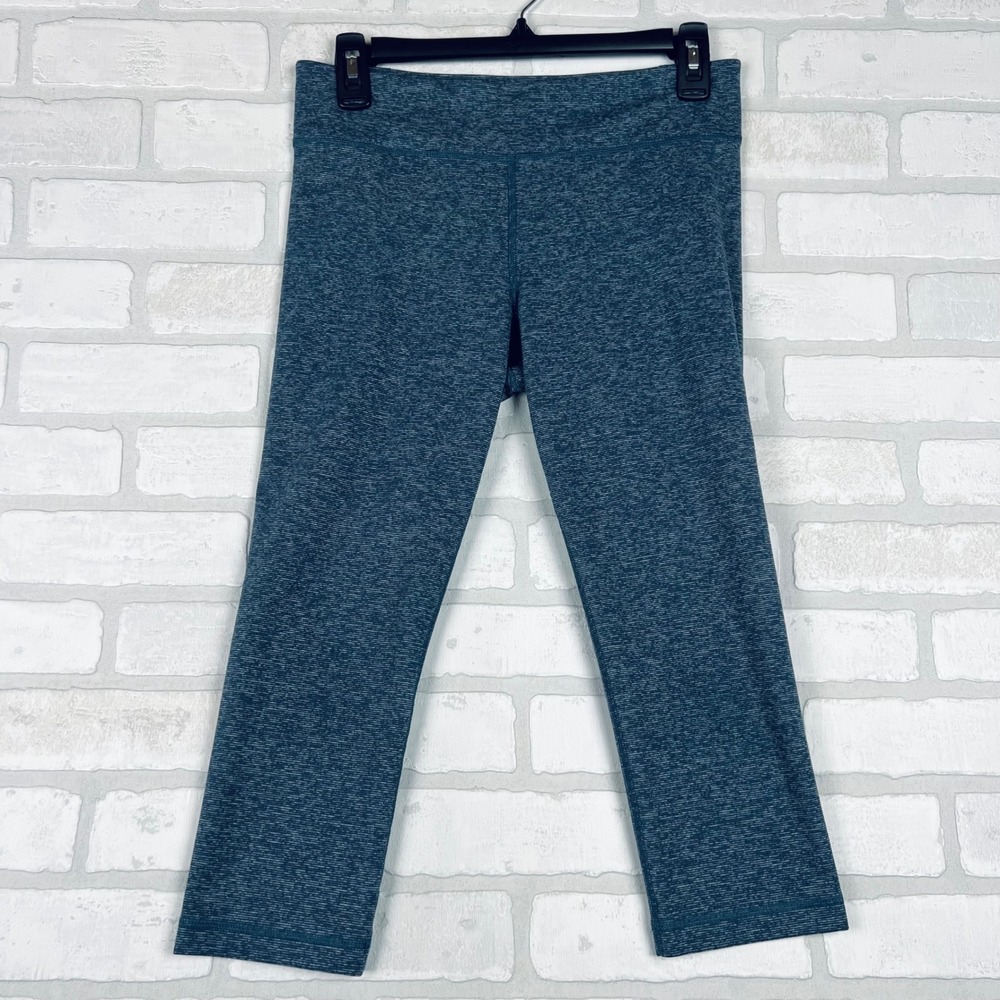 Under Armour Women's Blue Gray Heathered Athletic‎ Capris Leggings Size Small